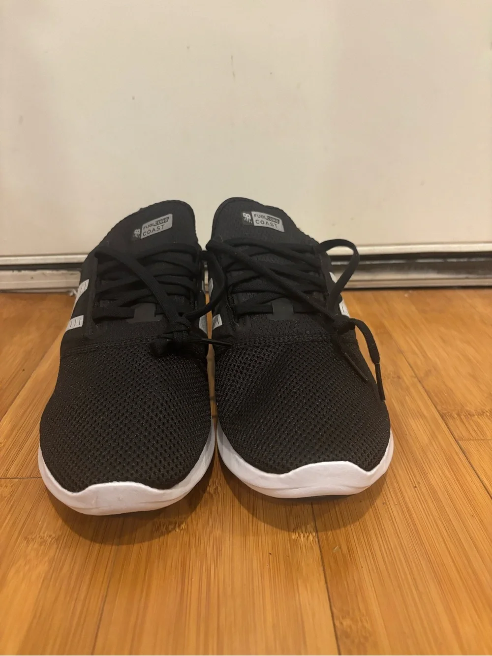 New Balance Black Sneakers with White Sole